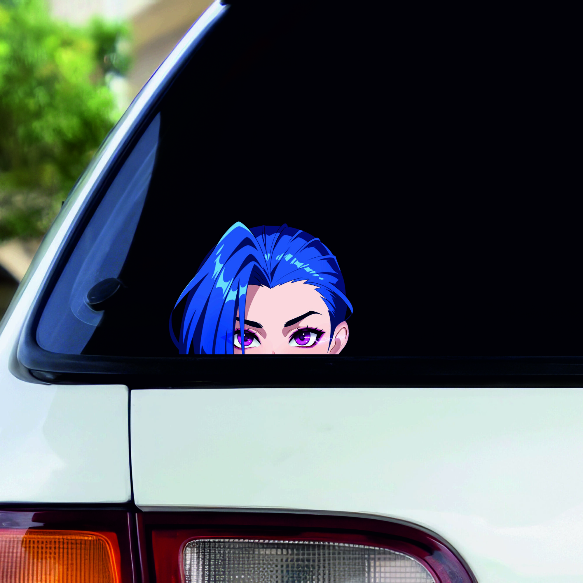 League of Legends Arcane Jinx Peeker Set – Anime Gamer Sticker fürs Auto, UV-beständig & wasserfest 1 League of Legends Arcane Jinx Peeker Set – Anime Gamer Sticker fürs Auto, UV-beständig & wasserfest