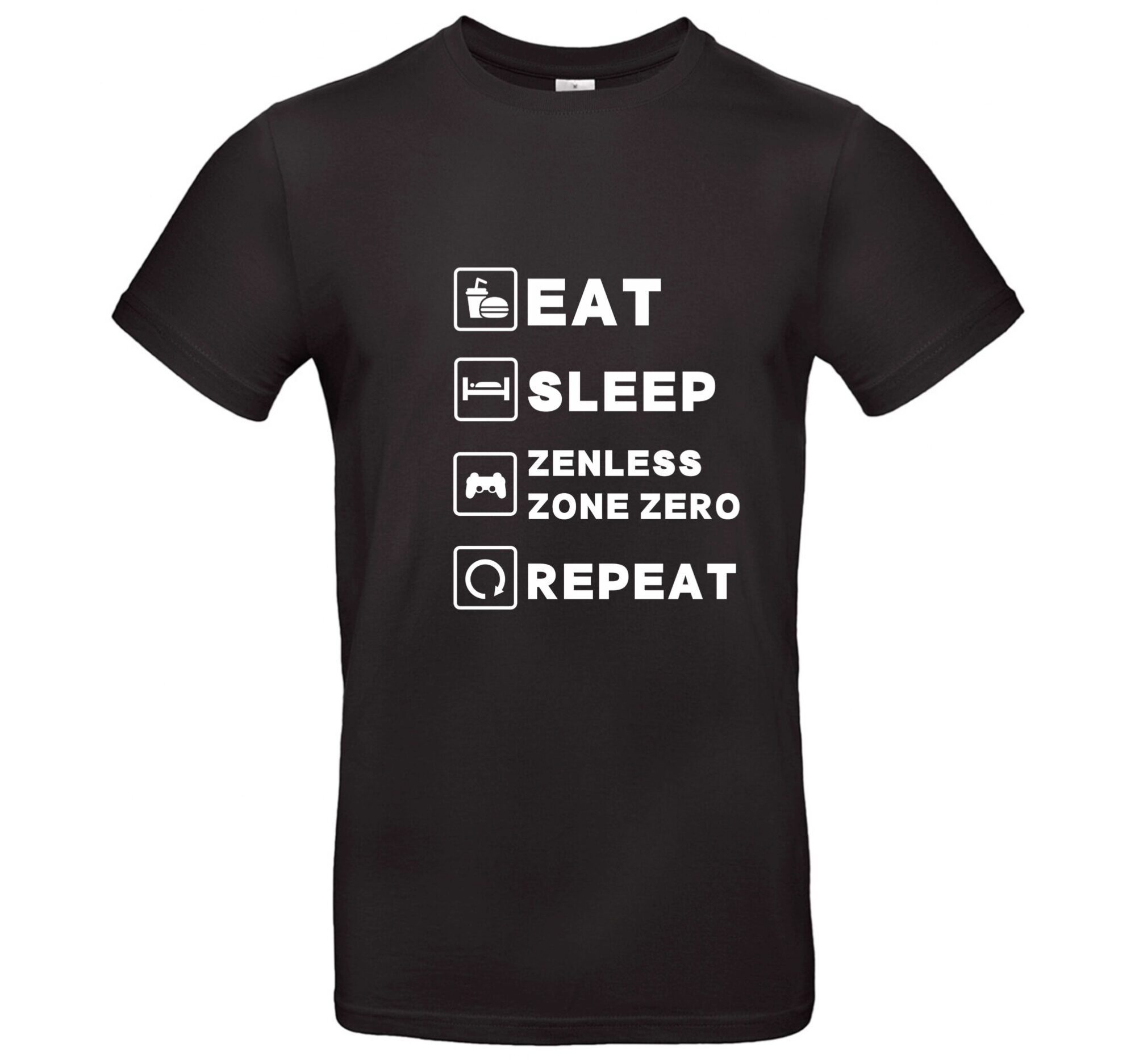 Zenless Zone Zero Gamer T-Shirt „Eat Sleep Zenless Zone Zero Repeat“ Unisex 1 Zenless Zone Zero – Hoshimi Miyabi Peeker Sticker 2er Set – Anime & Gaming Design – UV-beständig & wasserfest