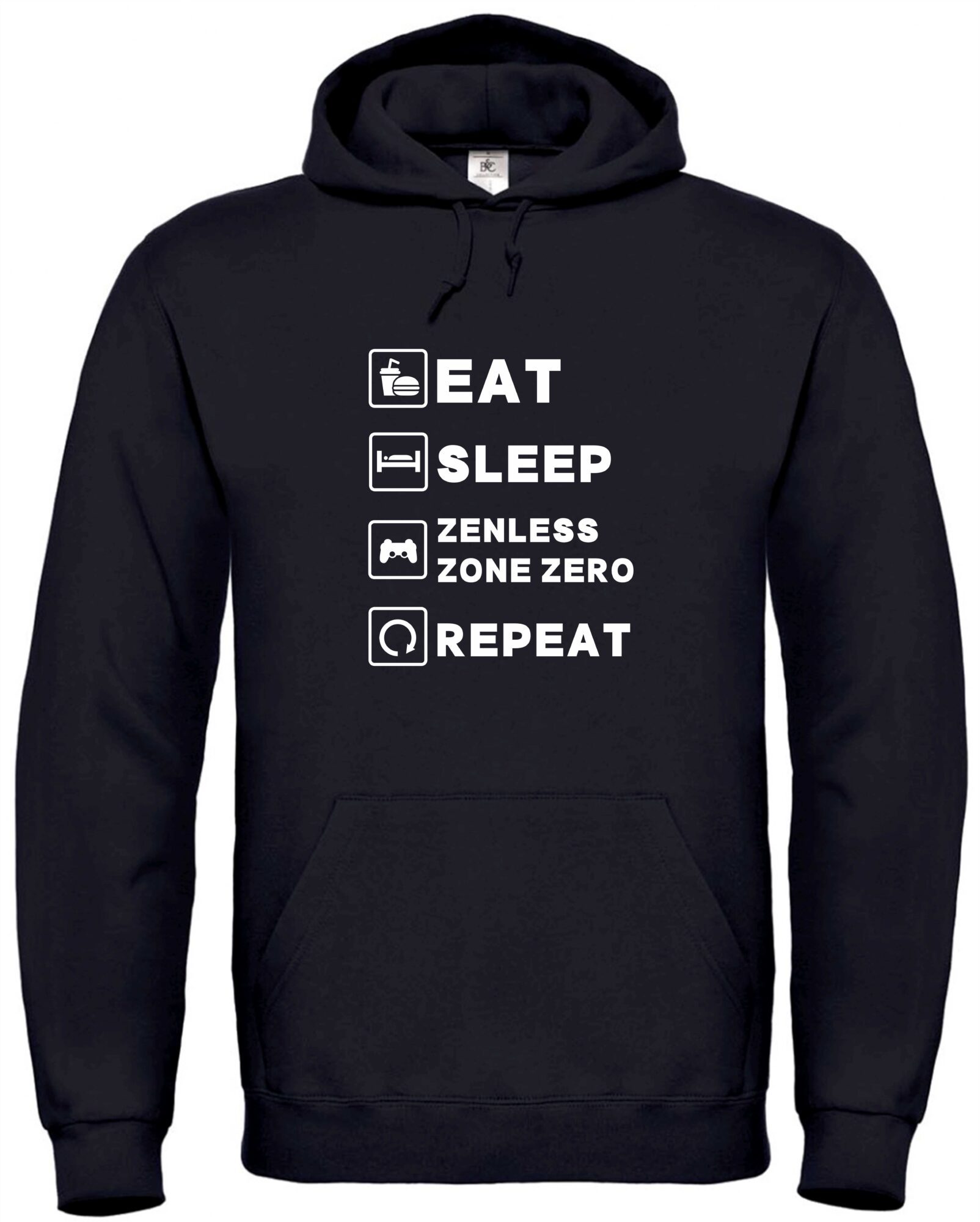 Gaming Hoodie „Eat Sleep Zenless Zone Zero Repeat“ – Kapuzenpullover für ZZZ-Fans 1 Zenless Zone Zero – Hoshimi Miyabi Peeker Sticker 2er Set – Anime & Gaming Design – UV-beständig & wasserfest