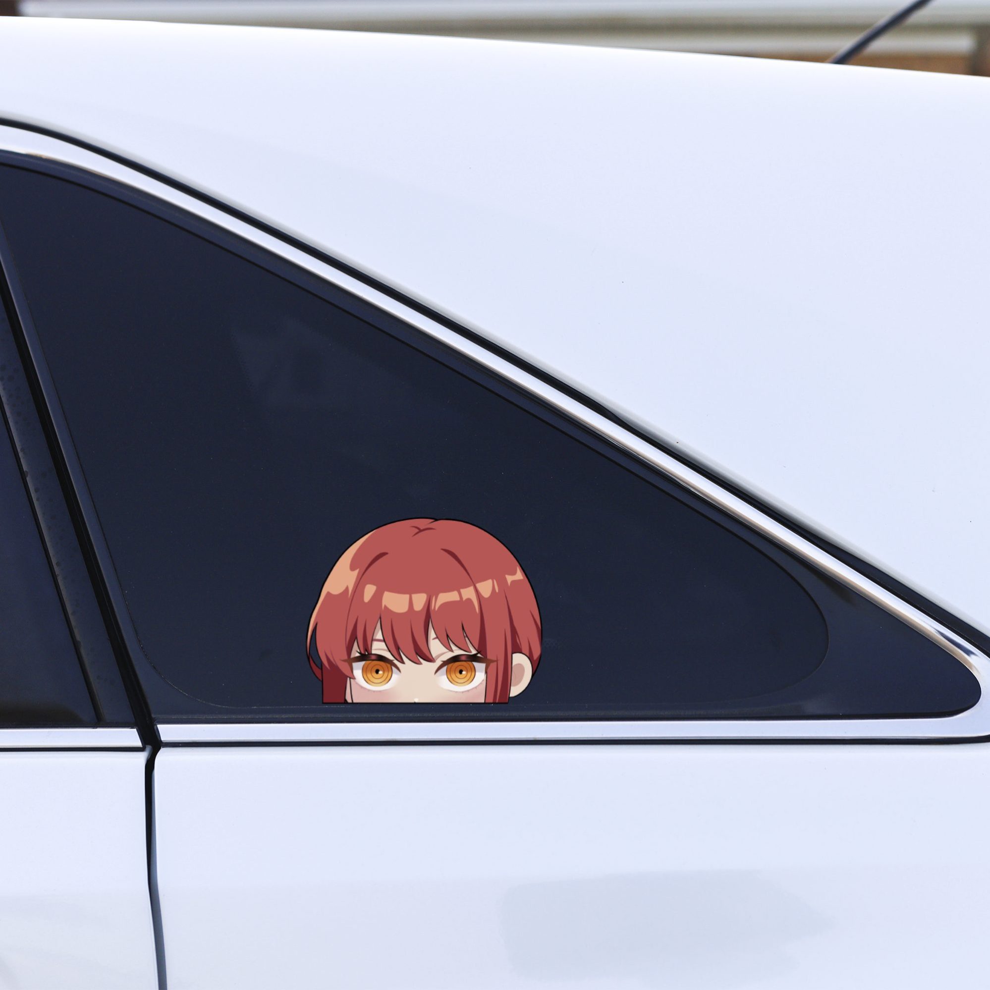 Makima Anime Peeker Aufkleber Set 2 Stück – Wetterfestes Vinyl – Ideal für Auto Laptop Motorrad – Für Otaku Manga Fans – Größe 12 x 9 4 cm 3 Makima Anime Peeker Aufkleber Set 2 Stück – Wetterfestes Vinyl – Ideal für Auto Laptop Motorrad – Für Otaku Manga Fans – Größe 12 x 9 4 cm