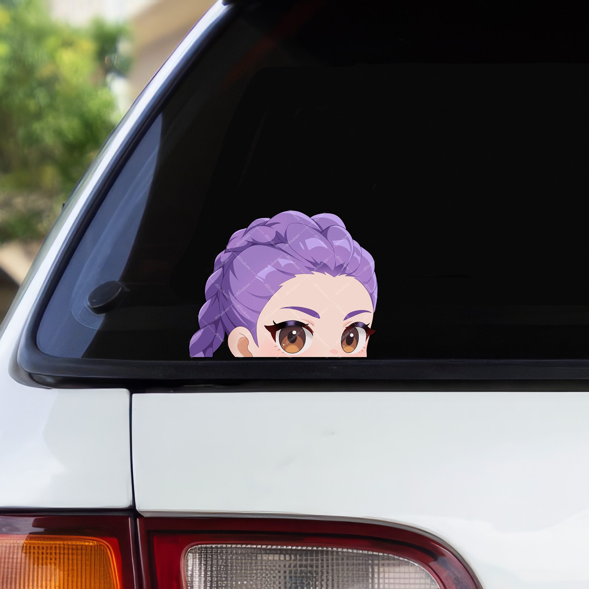 Kpop Demon Hunter Peeker Autoaufkleber – 2 Stück Rumi Mira Zoey – Anime Manga Design – Otaku Fanartikel für Auto Laptop – Witterungsbeständig Vinyl Sticker Set 1 Kpop Demon Hunter Peeker Autoaufkleber – 2 Stück Rumi Mira Zoey – Anime Manga Design – Otaku Fanartikel für Auto Laptop – Witterungsbeständig Vinyl Sticker Set