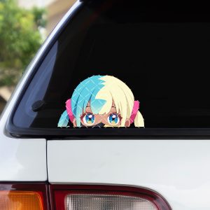 Pokemon Legends ZA Peeker Sticker 12x7cm – Wasserfest UV Beständig – 2er Set Anime Deko – Für Otakus Auto Laptop Fenster