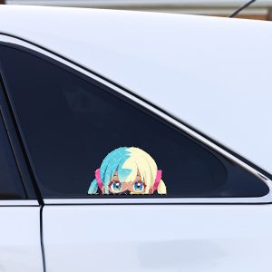 Pokemon Legends ZA Peeker Sticker 12x7cm – Wasserfest UV Beständig – 2er Set Anime Deko – Für Otakus Auto Laptop Fenster