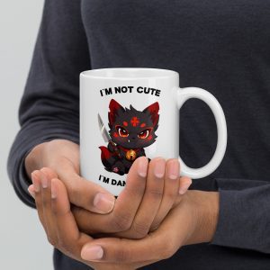 Kuroko Kaffeetasse 330ml Keramik weiß Kitsune Anime V Tuber PNG Tuber kawaii Otaku spülmaschinenfest mikrowellenfest