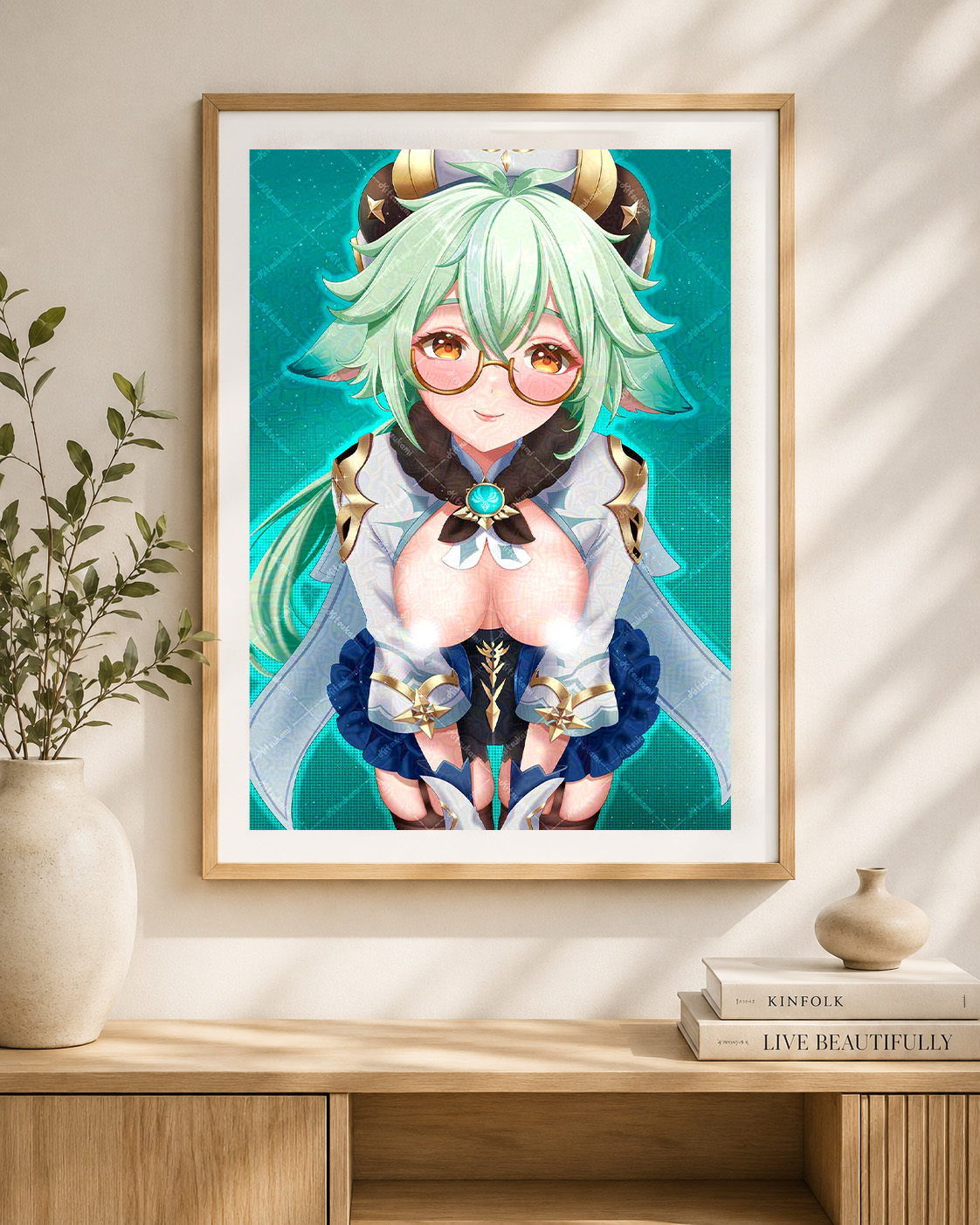 Sucrose Genshin Impact Fanart Poster – Standard oder 18+ – A5 bis A3 (Kopie) 2 Sucrose Genshin Impact Fanart Poster – Standard oder 18+ – A5 bis A3 (Kopie) – Bild 3